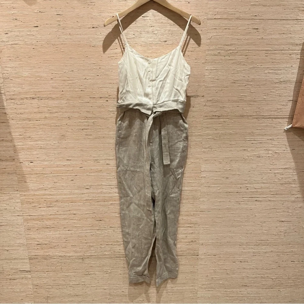 Reformation Linen Jumpsuit 0